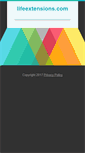 Mobile Screenshot of lifeextensions.com